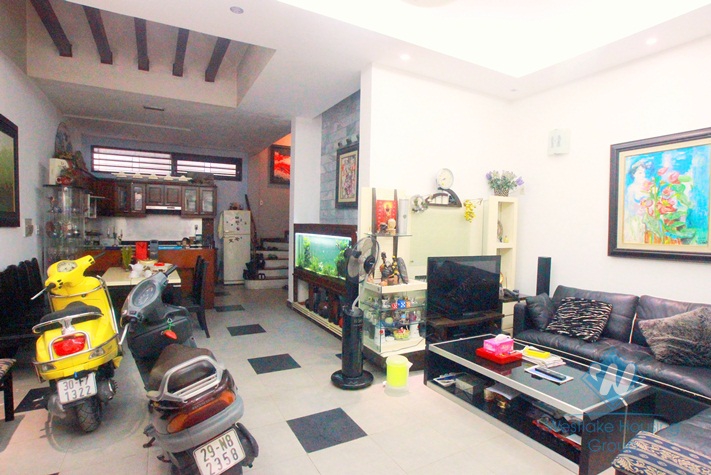 Quiet house with good quality for rent in Nghi Tam Street, Tay Ho, Hanoi